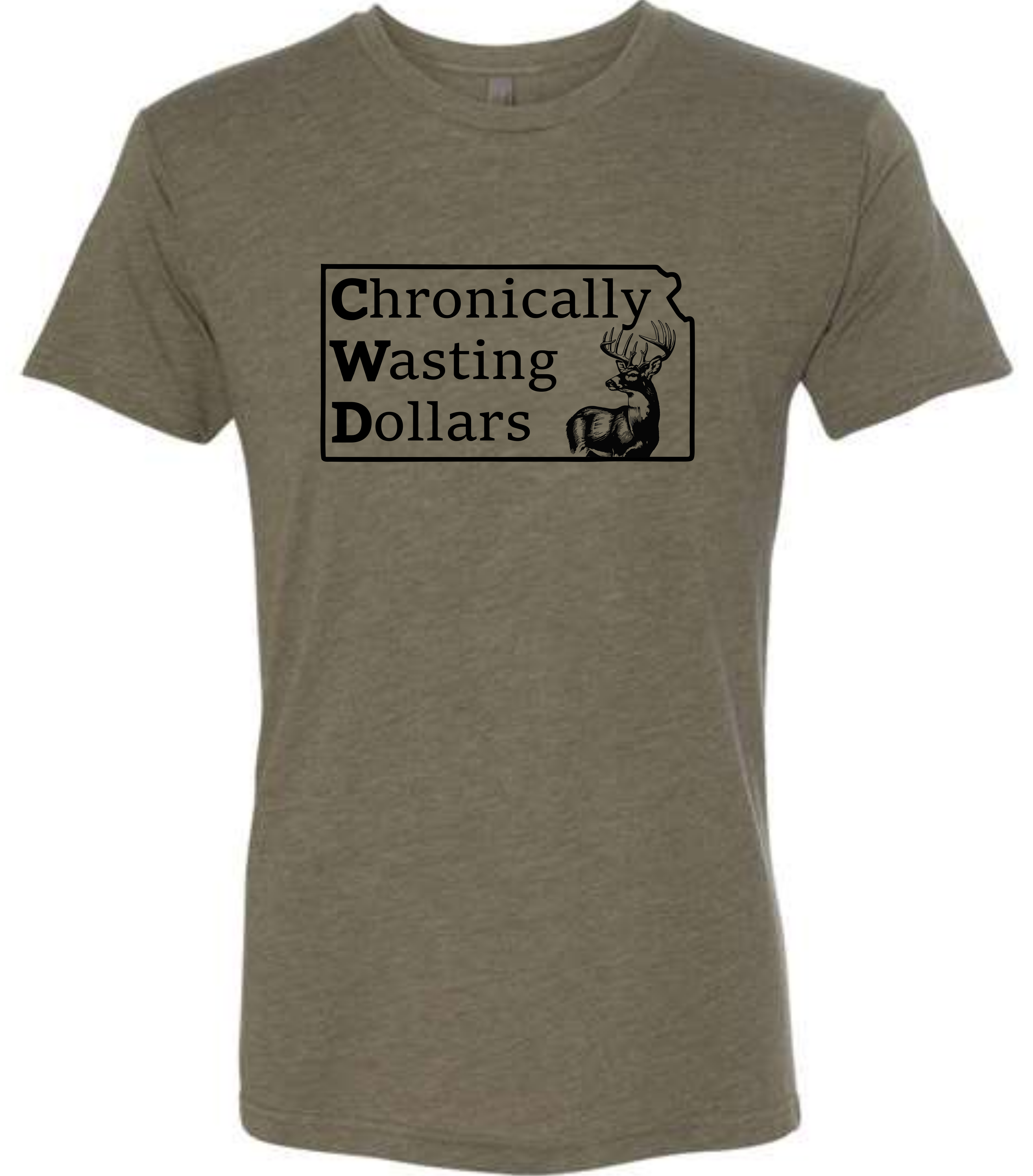 Chronically Wasting Dollars Kansas Tshirts